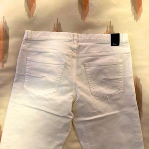 Mens Slim Dior White Jeans 32